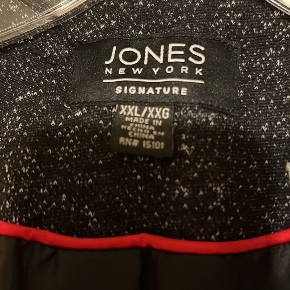 Jones New York Signature brand gray coat. Sz xxlg - Picture 3 of 6